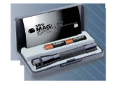 Mini Maglite Flashlight, 2 AA Cell w/Holster, Black "Mag Instrum